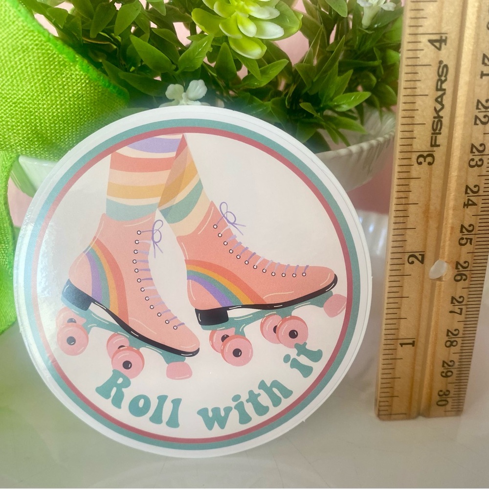 10/$10 Retro Roller Skate Sticker